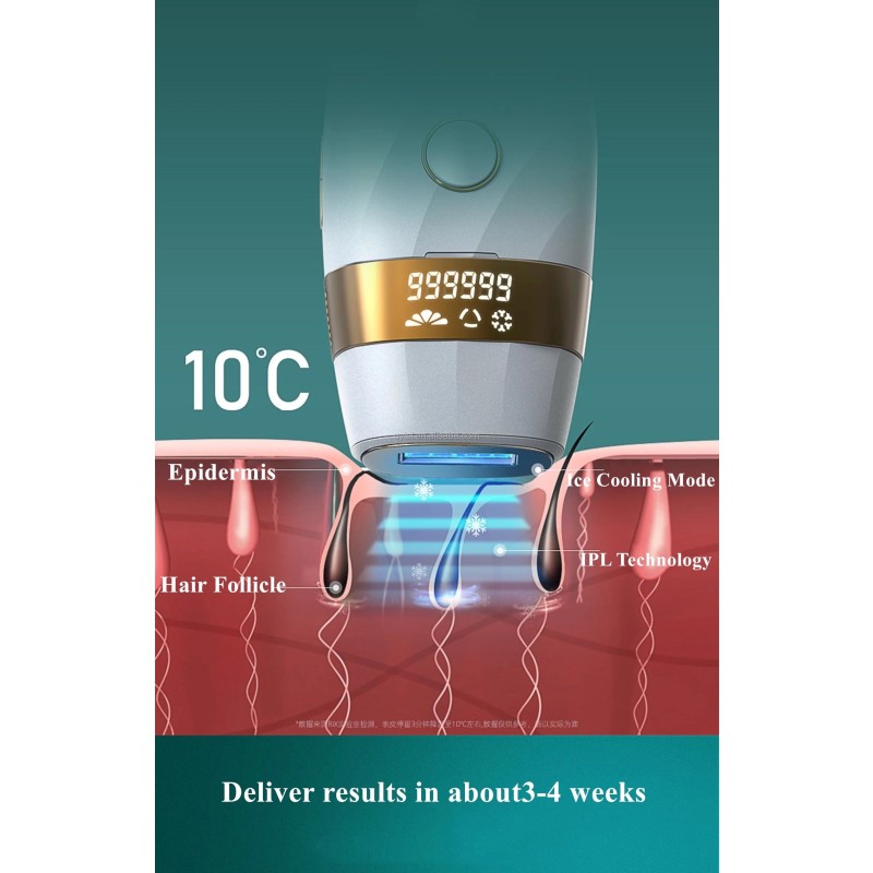 Portable IPL 999999 Flashes Home Use Painless Ice Cooling Dropshipping IPL Hair Removal Machine for Body and Face