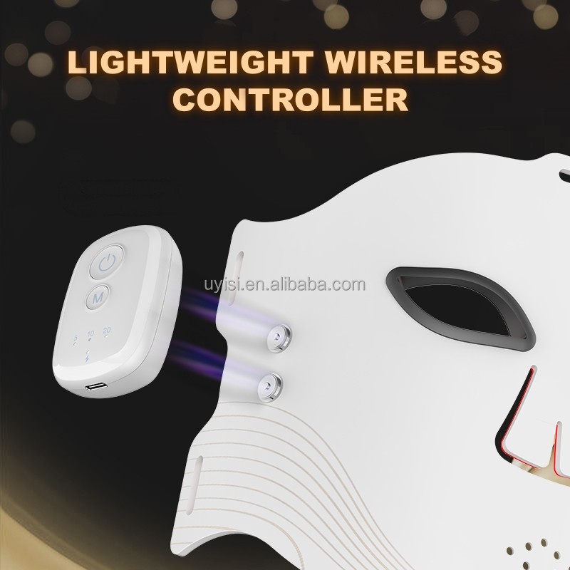 Uyisi New Arrival Home Wireless Smart Silicone Mask LED Photon Beauty Device High Frequency Operation for Skin Tightening