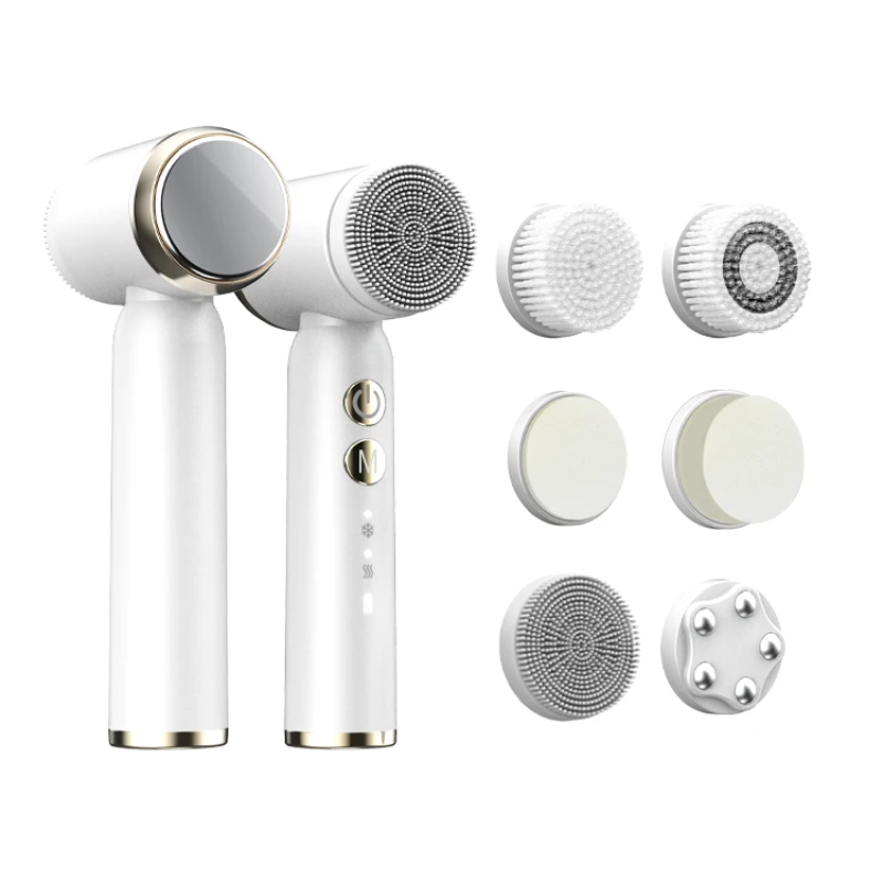 New Electronic Multifunction Facial Pore Deep Cleansing Brush Spa Skin Massage Electric Rotating Cleaning Device for Women