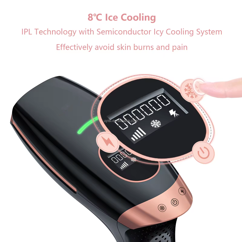 Professional Home Use IPL Machine Ice Cool Facial Laser Hair Removal Device Epiladora Laser Remove Hair for Effective Removal