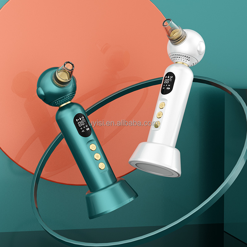 USB Plug Home Beauty Instrument Hot Cold Blackhead Remover Vacuum Pore Acne Cleaner Nose Skin Care Device