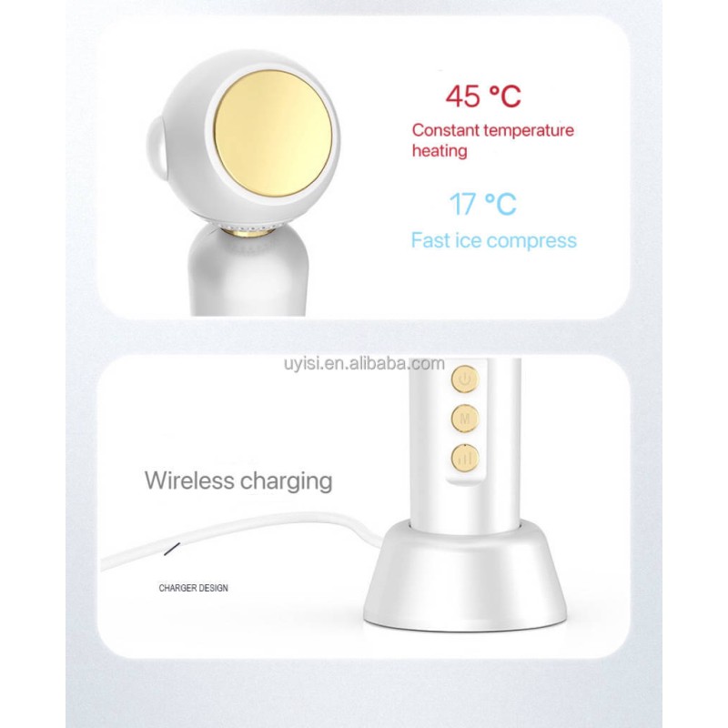 Home Use Face Skin Care Beauty Device Pore Acne Vacuum Cleaner Heating Cool Electric Hot and Cold Blackhead Remover Vacuum