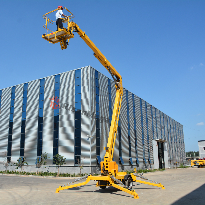 Boom Lift Manufacturer - OEM 8-16m Towable Trailer Mounted Articulated Boom