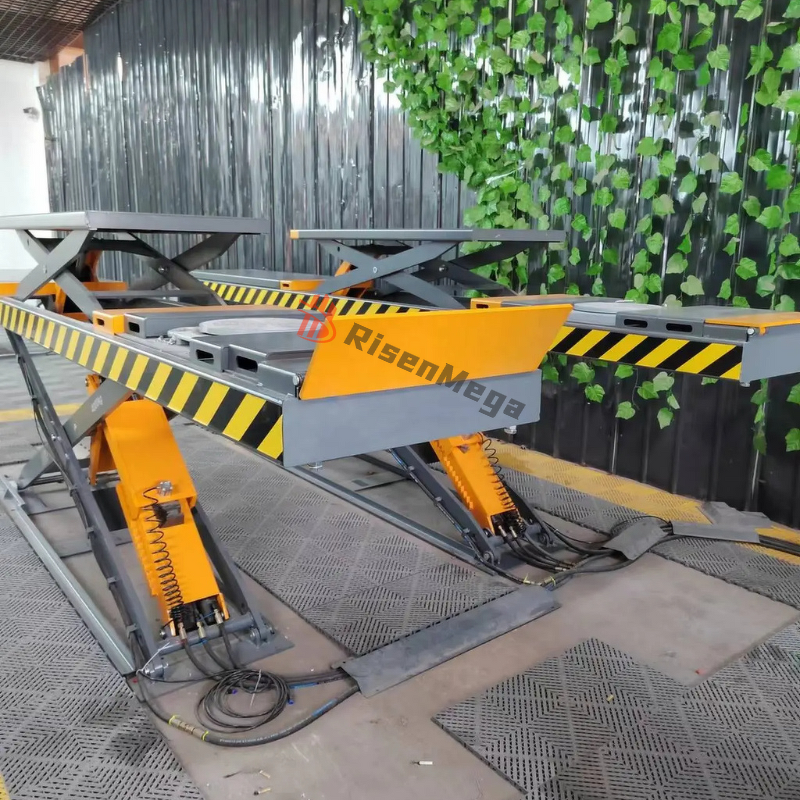 Car Lift Manufacturer - OEM 4T In-Ground Hydraulic Scissor Lift Workshop