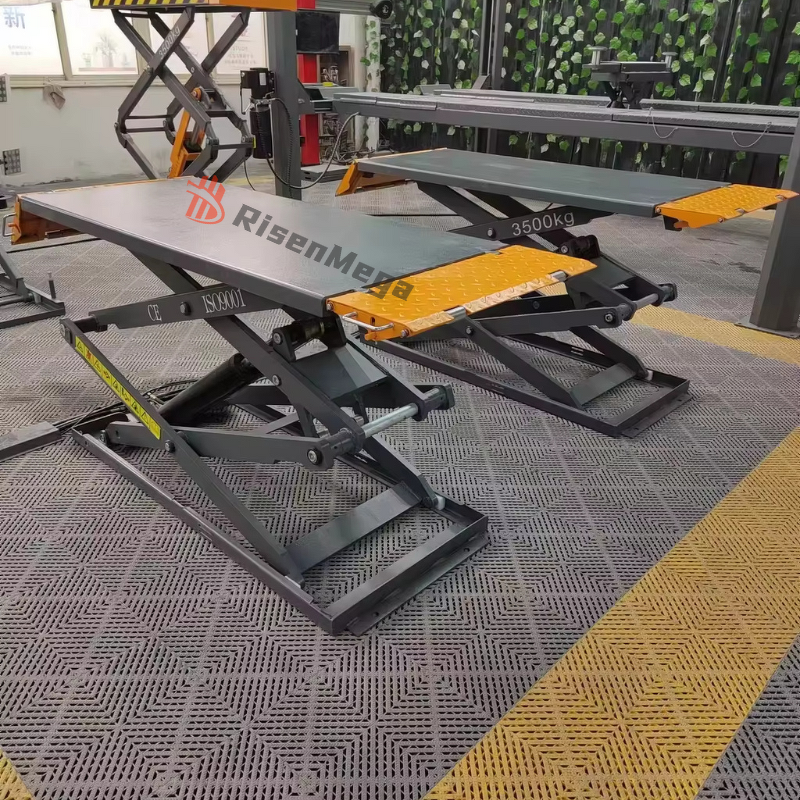 Car Lift Manufacturer - OEM 3.5T Ultra-Thin Scissor Hydraulic Car Lift