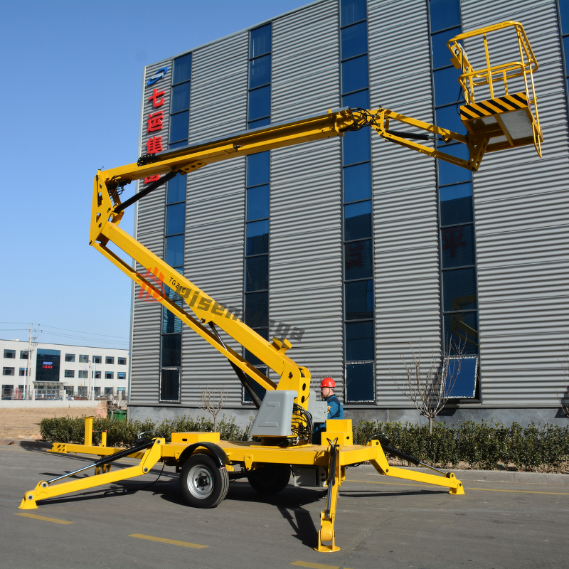 Boom Lift Manufacturer - OEM 8-16m Towable Trailer Mounted Articulated Boom
