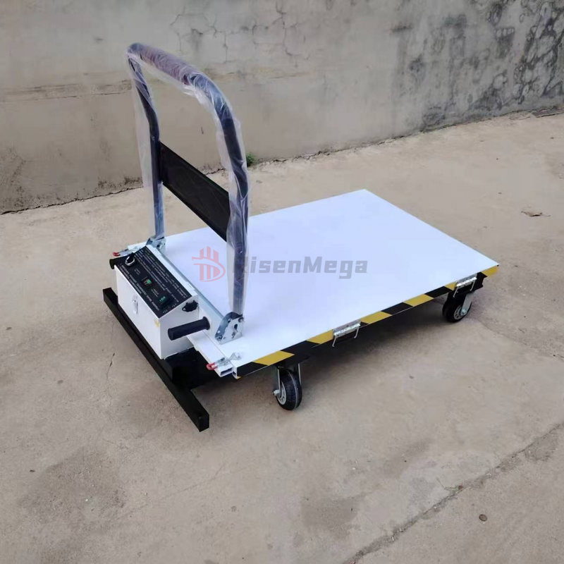 Electric Trolley Manufacturer - OEM 300-500KG 1.3M One Key Lifting Steel Trolley