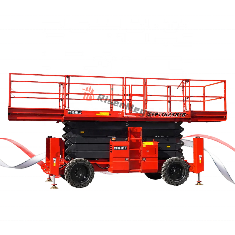 Diesel Scissor Lift Manufacturer - OEM 16m Off-Road Aerial Work Vehicle