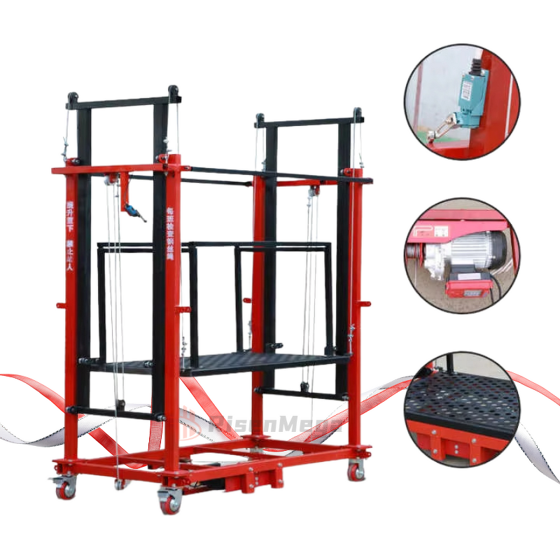 Electric Scaffolding Manufacturer - OEM 1000kg 12m Portable Lightweight Scaffolding