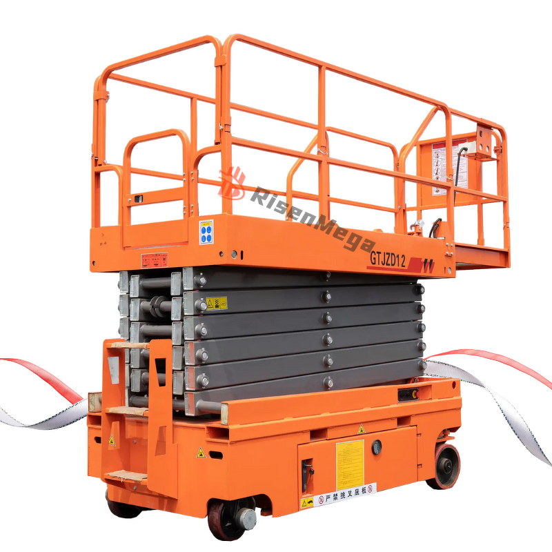Scissor Lift Manufacturer - OEM Self Propelled 8-12m 500kg Hydraulic Trolley Lift