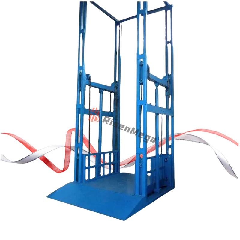 Goods Elevator Manufacturer - OEM Single Mast Guide Rail Mounted Freight Lift