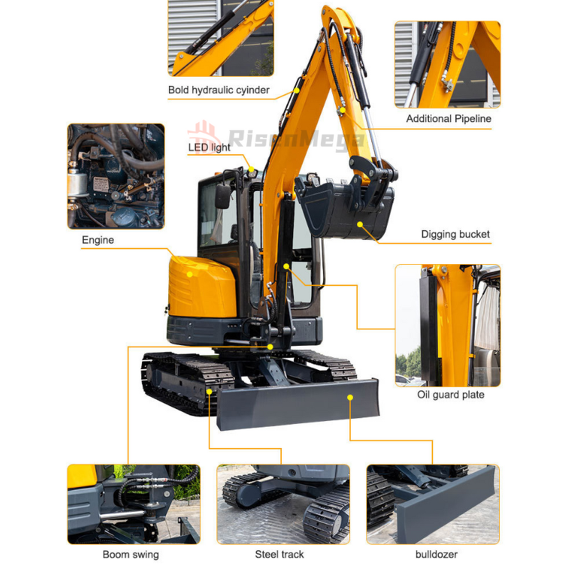 Mini Excavator Manufacturer - OEM 0.5-1.5 Ton Micro Farm Diesel Excavator