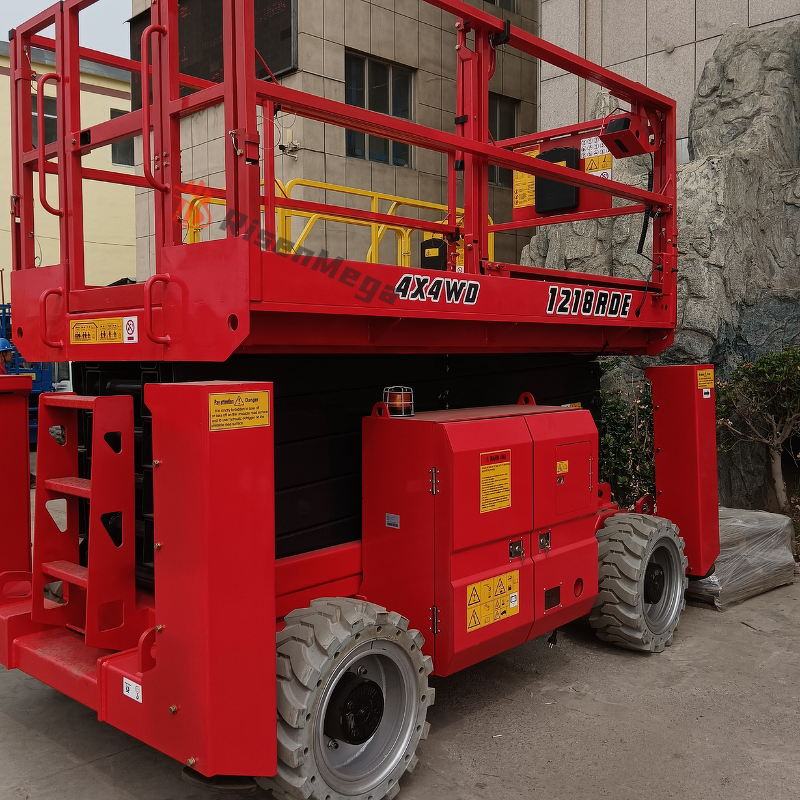 Diesel Scissor Lift Manufacturer - OEM 16m Off-Road Aerial Work Vehicle
