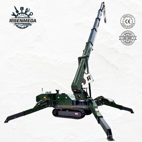 Spider Crane Manufacturer - OEM 5 Ton 25M Compact Mini Crawler Crane