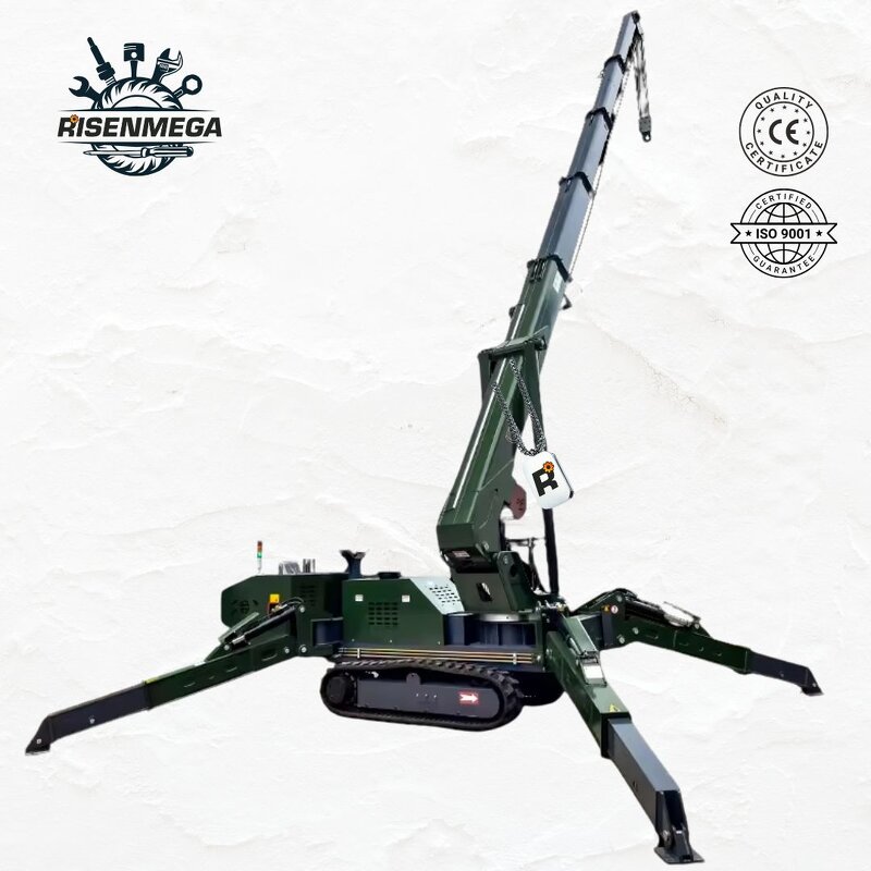 Spider Crane Manufacturer - OEM 5 Ton 25M Compact Mini Crawler Crane