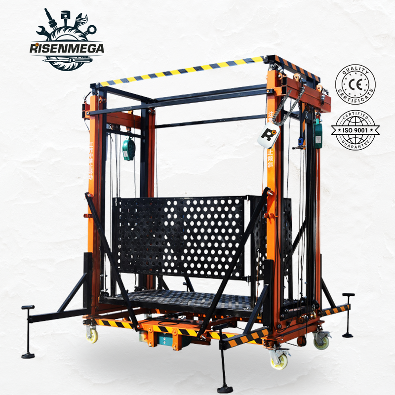 Electric Scaffold Manufacturer - OEM 500kg 1.5-12m Safe Foldable Lifting Scaffold