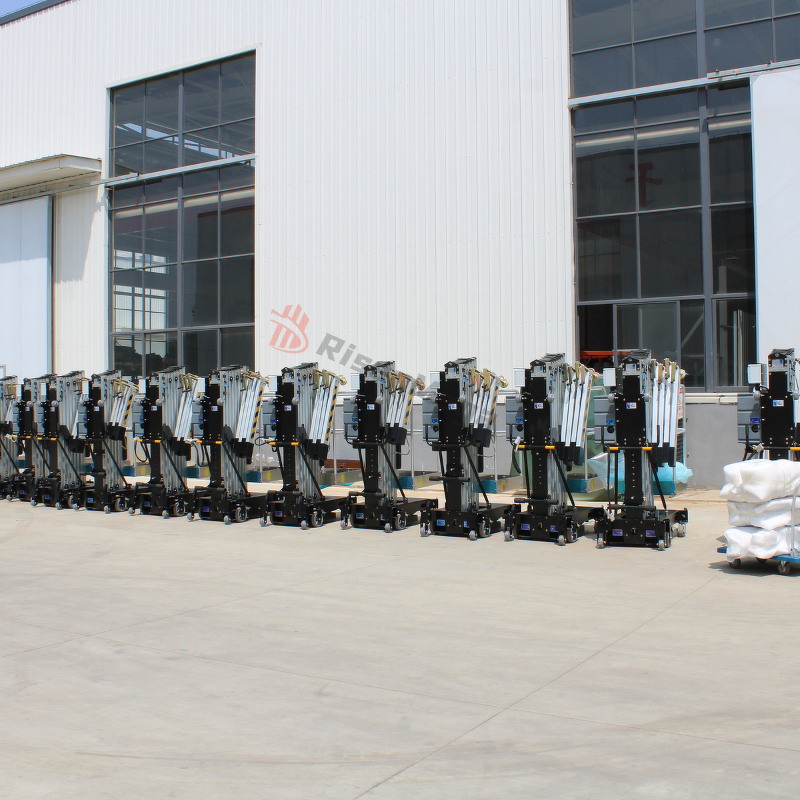 Personal Lift Manufacturer - OEM 6-10M Mobile Telescopic Ladder Single Mast Lift