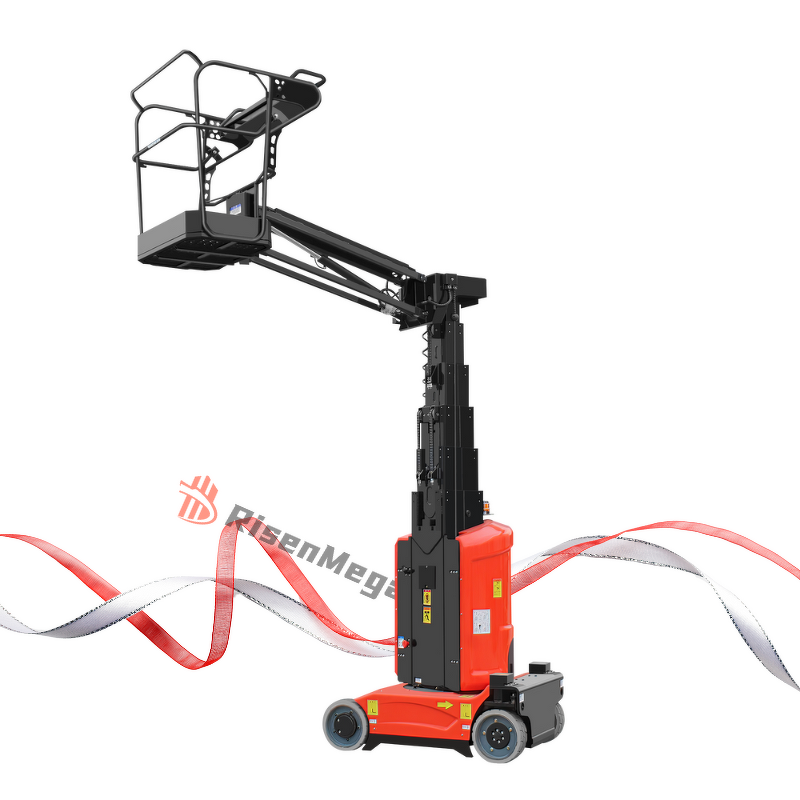 Vertical Mast Lift Platform Manufacturer - OEM Self Propelled 8-12M with JIB Arm 200KG