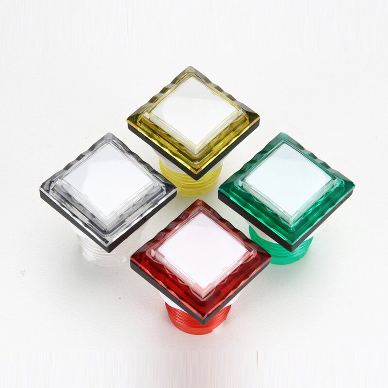 Arcade Button Factory - 33x33mm Square with Light