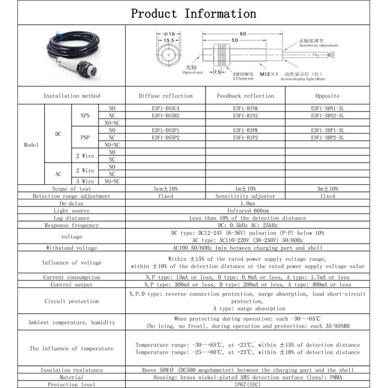 Photoelectric Sensor Factory - Durable Outdoor Safety