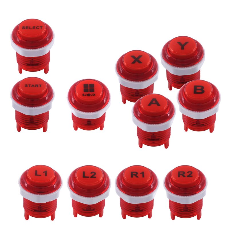 Arcade Button Factory - 30mm LED Illuminated 5V