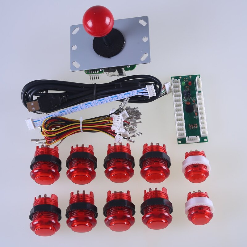 DIY Kit Factory - 2 Players PC +Happ Style Joystick