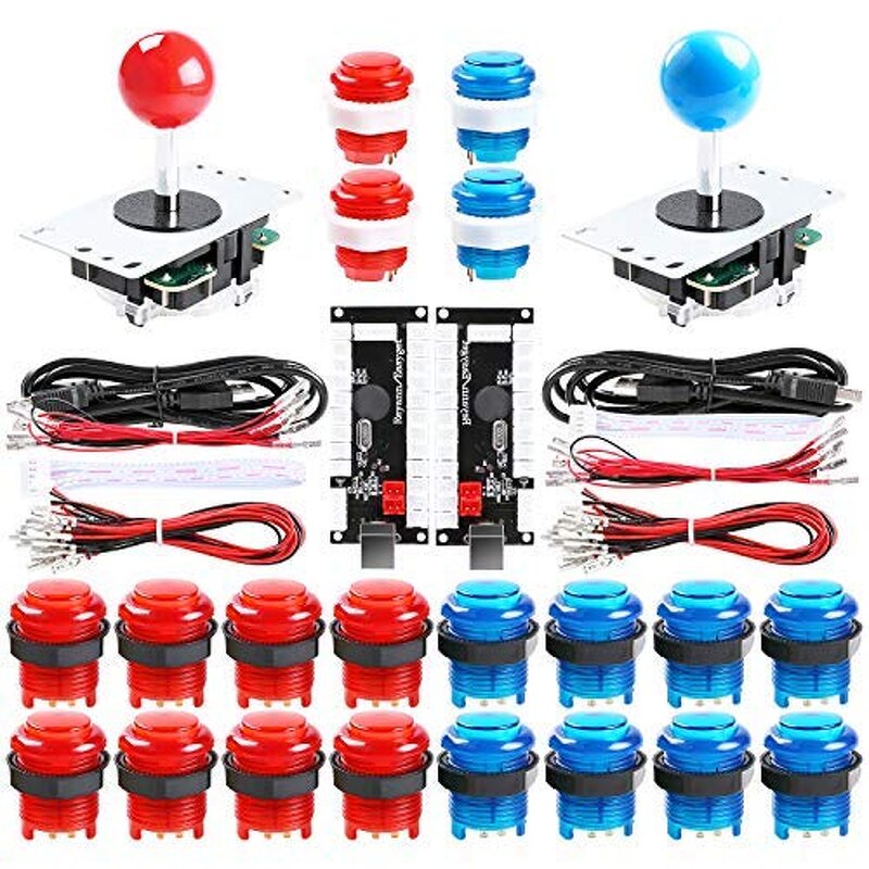 DIY Kit Factory - 2 Player LED Buttons Joysticks