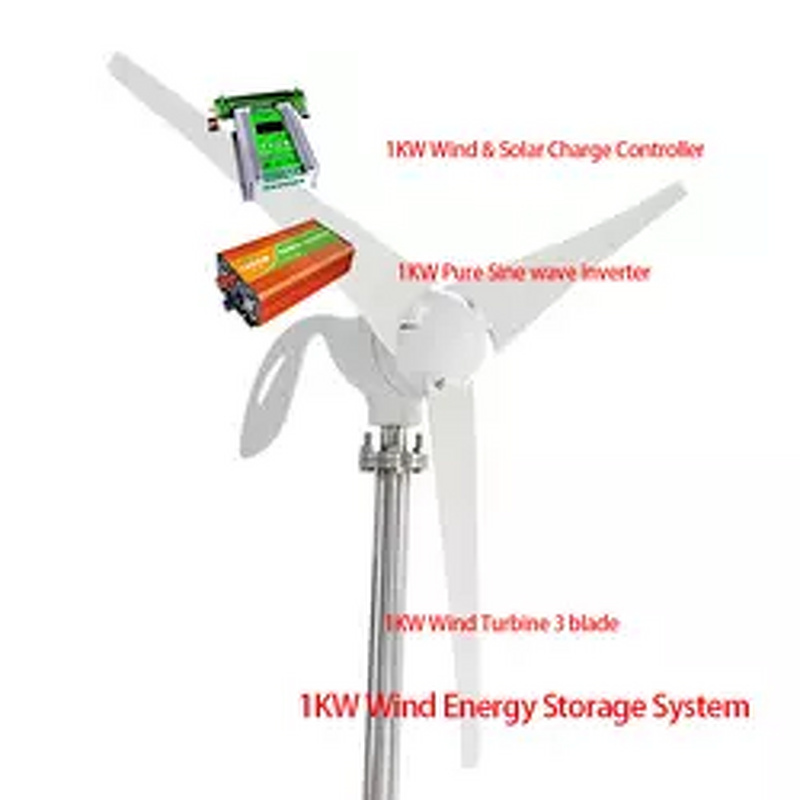Wind Turbine Factory - 1KW Horizontal with Controller