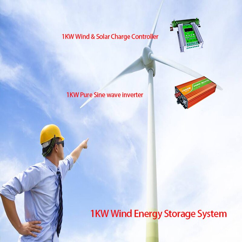 Wind Generator Factory - 1000W Vertical Home Use