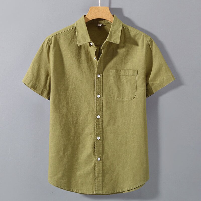 Men Shirt Factory - Japanese Style Linen Short