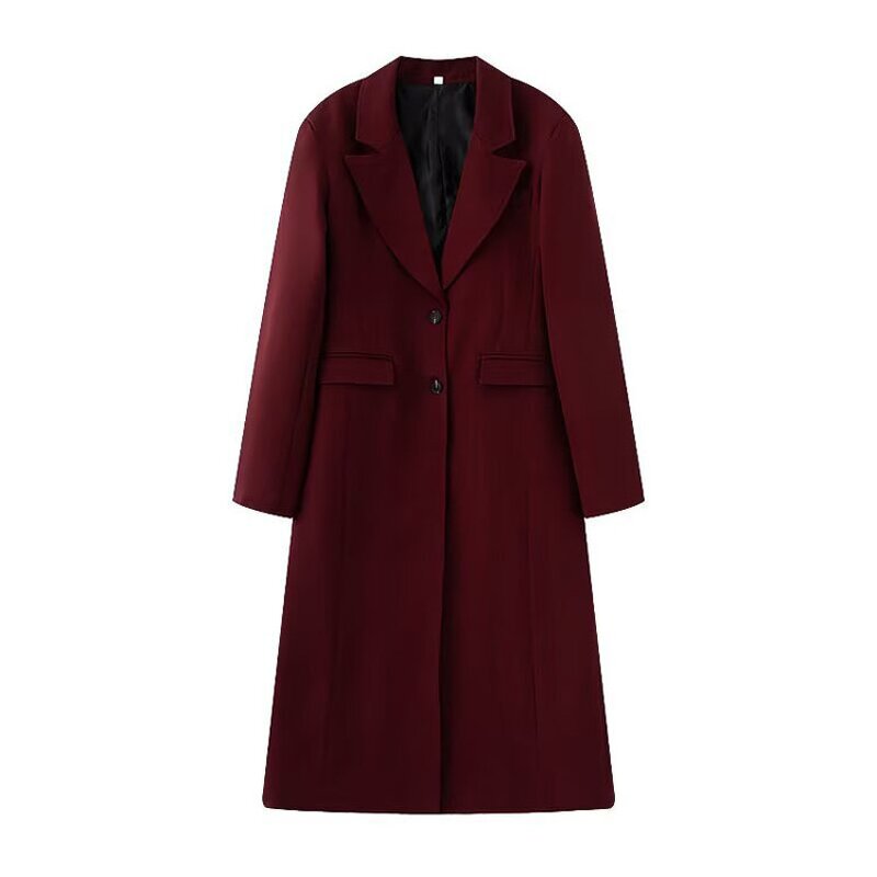 Trench Coat Factory - Elegant Slim-fit Warm Long