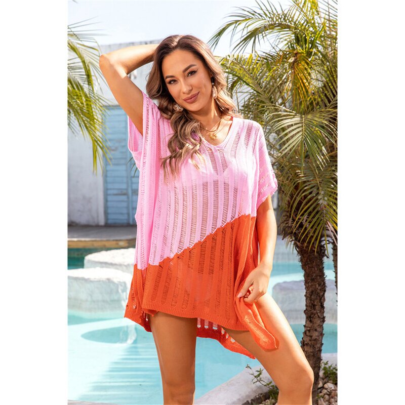 Bikini Cover up Factory - Colorful Lace up Casual