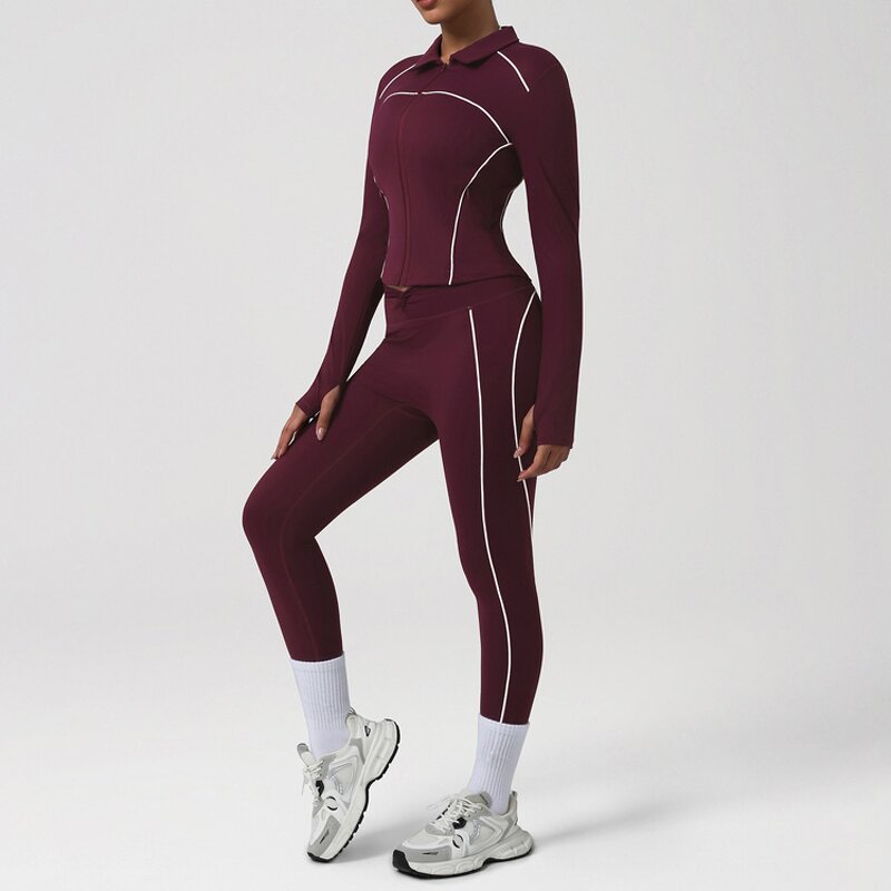 Yoga Set Factory - 2026 Fashion White Binding Nude