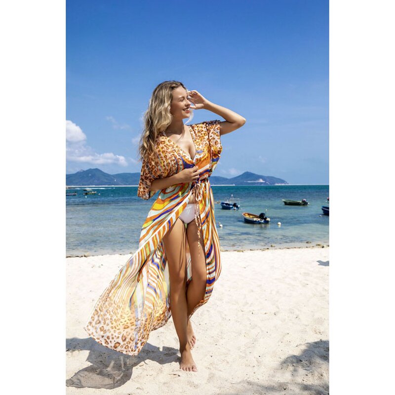 Beach Cover up Factory - Wholesaler Printed Flower