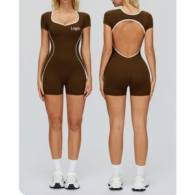 Sports Bodysuit Factory - One Piece Backless Jumpsuit
