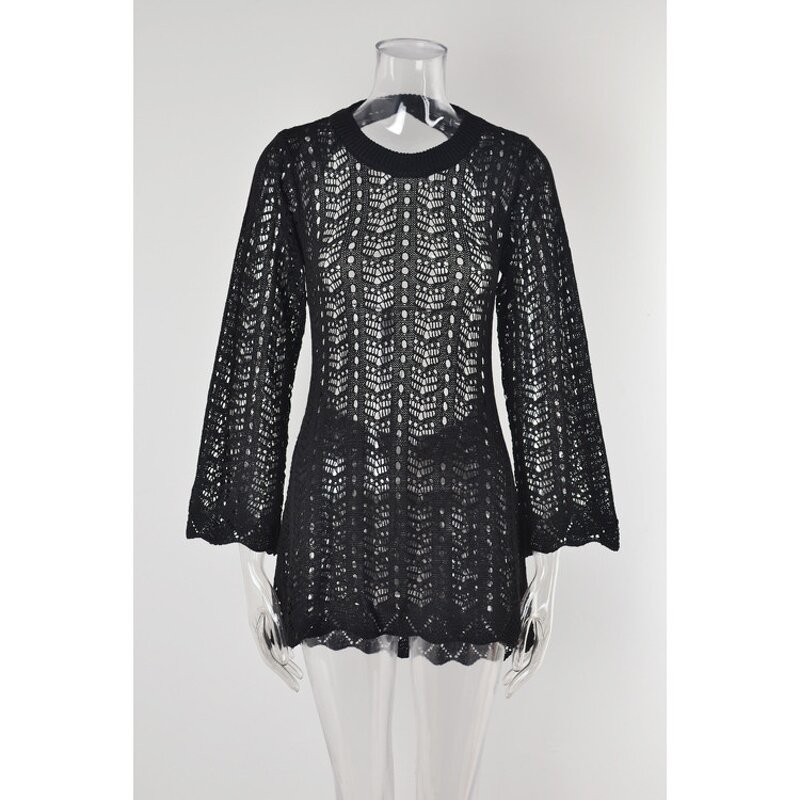 Beach Cover up Factory - Wholesale Knit Hollow Long
