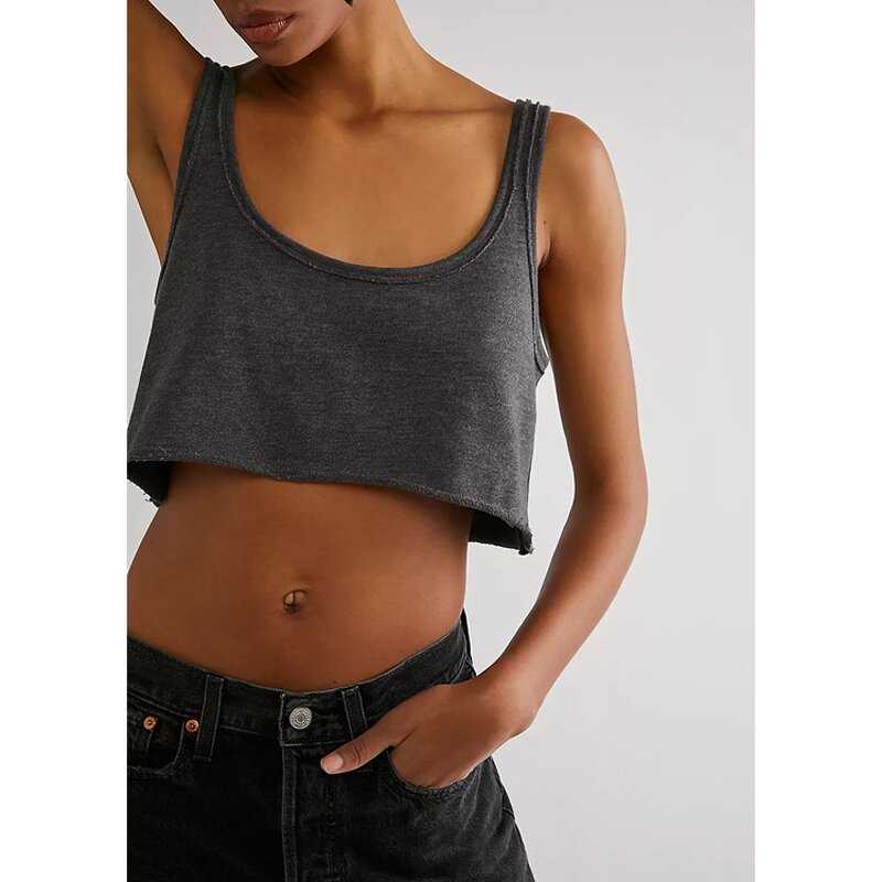 Cami Top Factory - Pure Cotton Loose Cropped