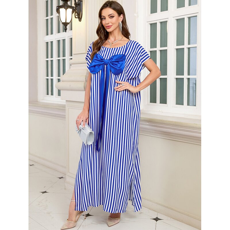 Kimono Robe Factory - 2026 Long Stripe Bow Tie