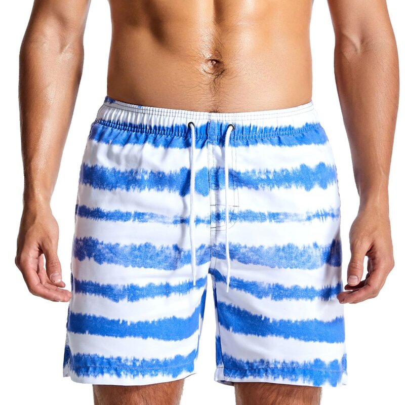 Beach Shorts Factory - New Quick Dry Striped Print