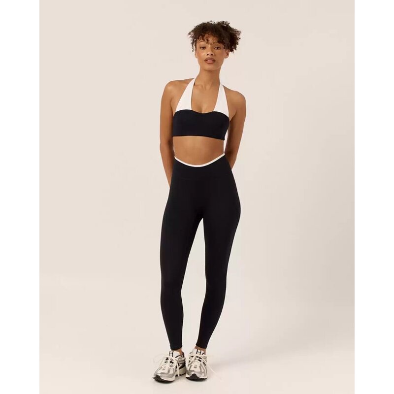 Yoga Set Factory - Color Block Padded Bra Hip Lift