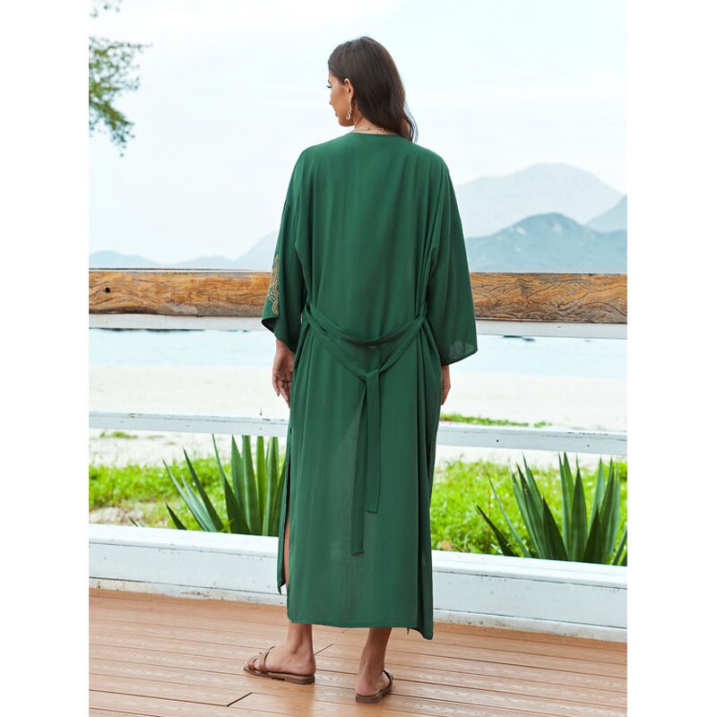 Beach Cover up Factory - Wholesaler Rayon Embroidered
