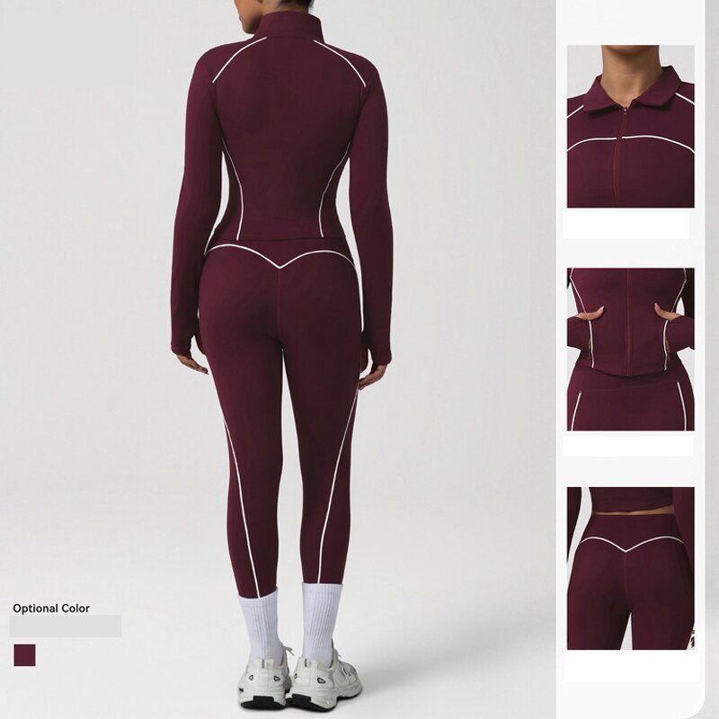 Yoga Set Factory - 2026 Fashion White Binding Nude