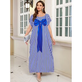 Kimono Robe Factory - 2026 Long Stripe Bow Tie