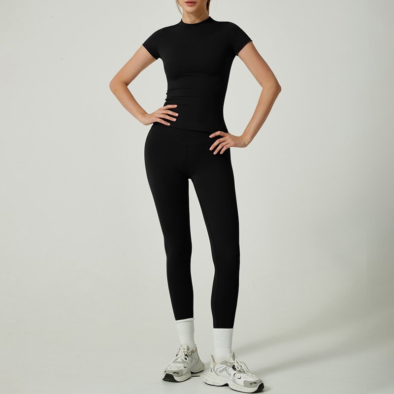 Yoga Set Factory - Quick Dry Short Sleeve Legging