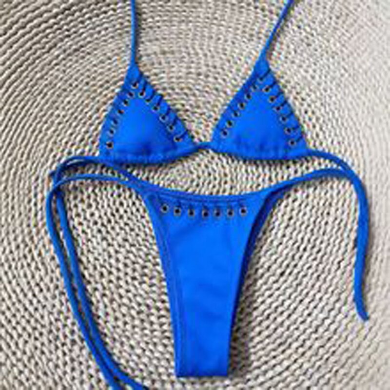 Bikini Set Factory - New Metal Ring 2 Piece Crop Top