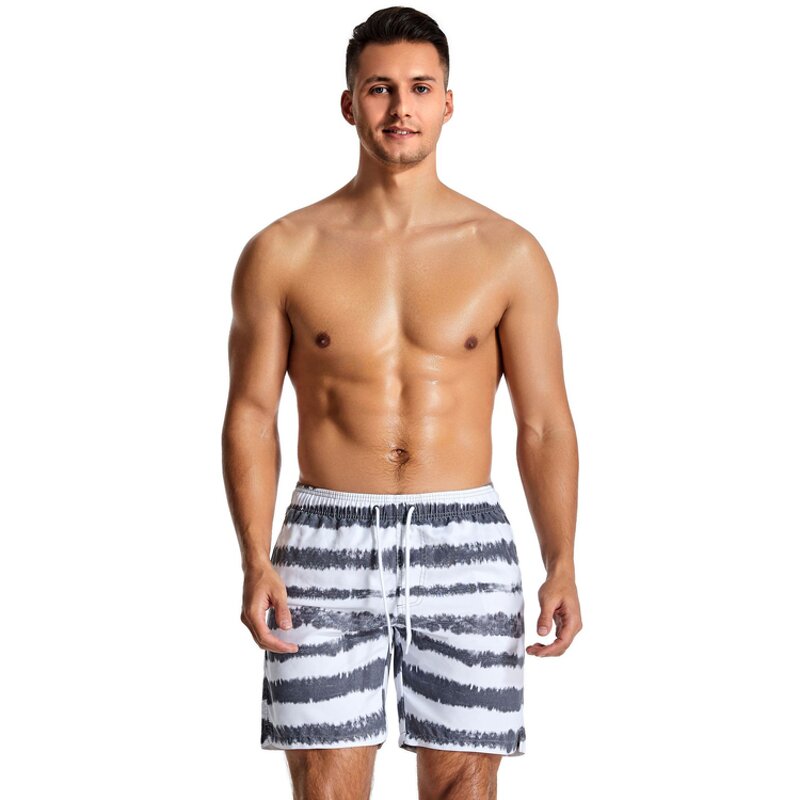 Beach Shorts Factory - New Quick Dry Striped Print