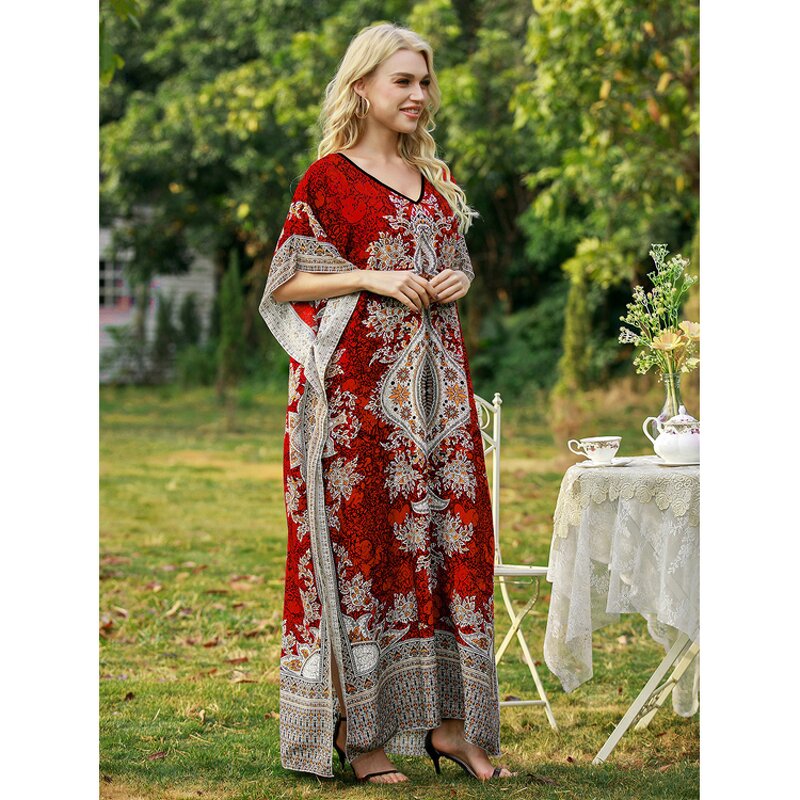 Kaftan Dress Factory - Plus Size Floral Beach