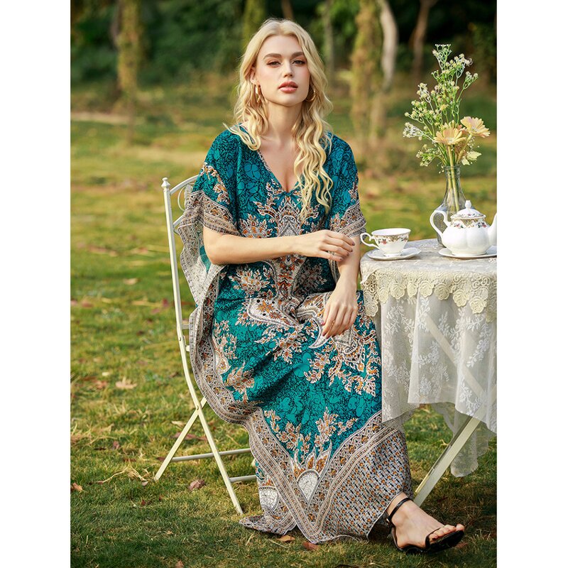 Kaftan Dress Factory - Plus Size Floral Beach