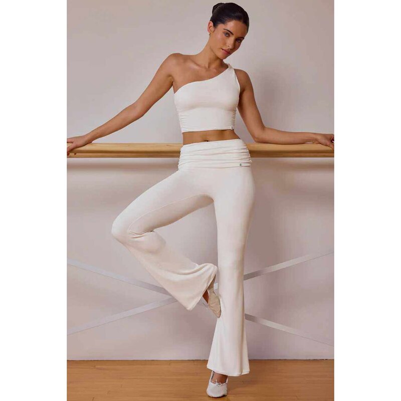 Yoga Set Factory - Nude Feel One Shoulder Flare