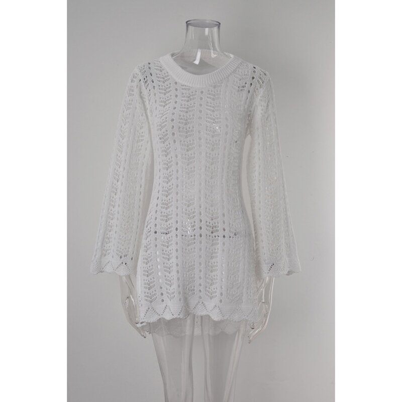 Beach Cover up Factory - Wholesale Knit Hollow Long